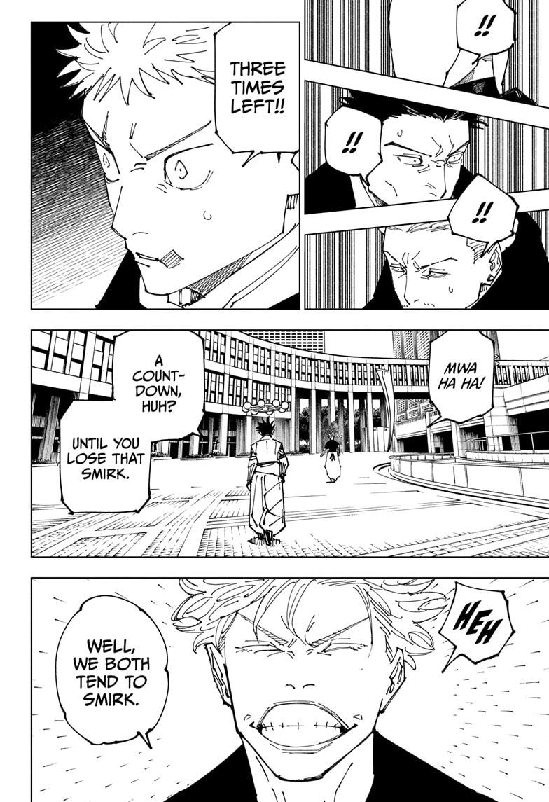 Jujutsu Kaisen Chapter 231 page 18 - Chapter 231: Inhuman Makyo Shinjuku Showdown, Part 9