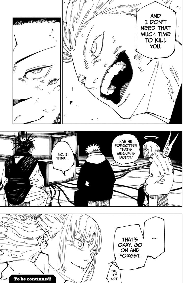 Jujutsu Kaisen Chapter 231 page 19 - Chapter 231: Inhuman Makyo Shinjuku Showdown, Part 9