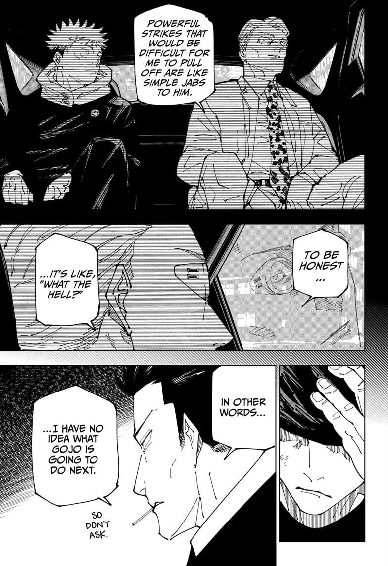 Jujutsu Kaisen Chapter 231 page 3 - Chapter 231: Inhuman Makyo Shinjuku Showdown, Part 9