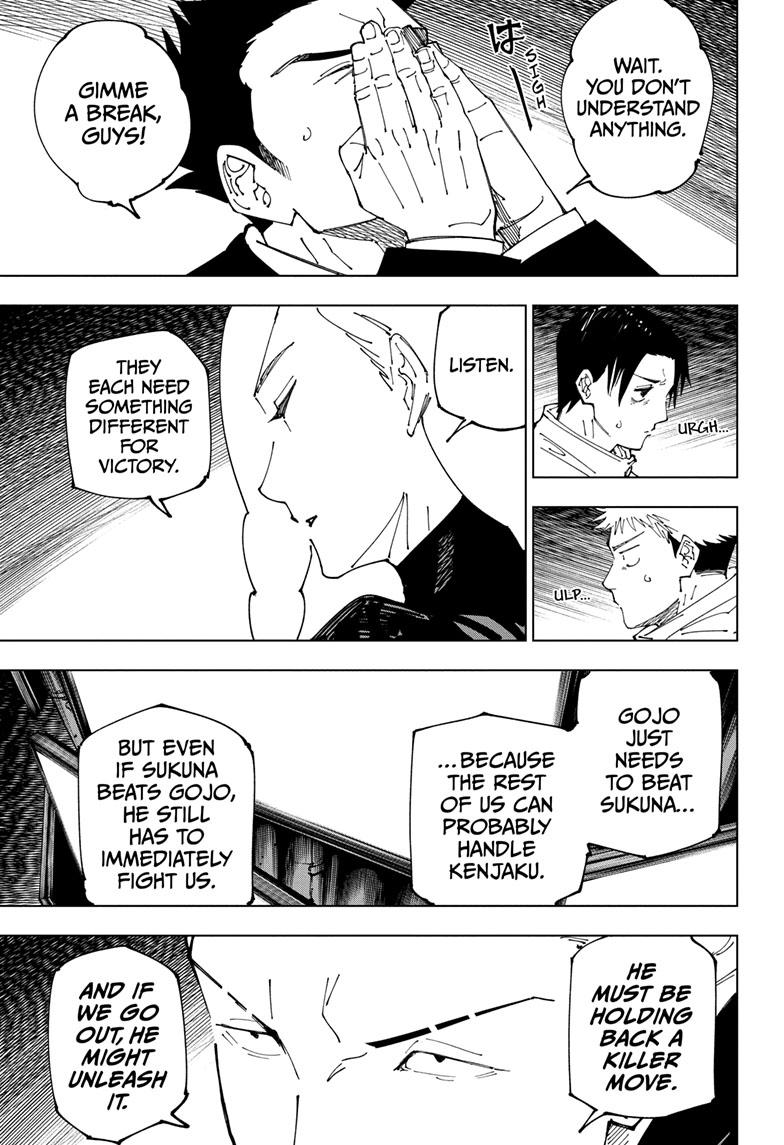 Jujutsu Kaisen Chapter 234 page 4 - Chapter 234: Inhuman Makyo Shinjuku Showdown, Part 12
