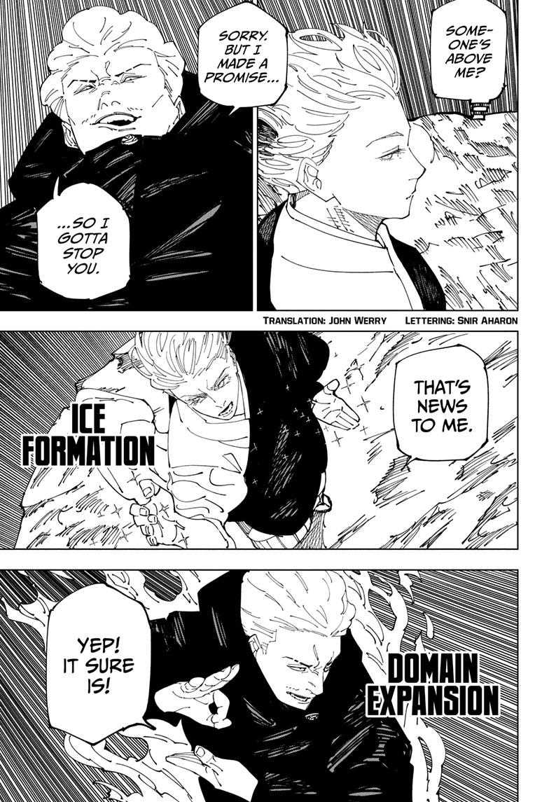 Jujutsu Kaisen Chapter 237 page 4 - Chapter 237: Inhuman Makyo Shinjuku Showdown, Part 14
