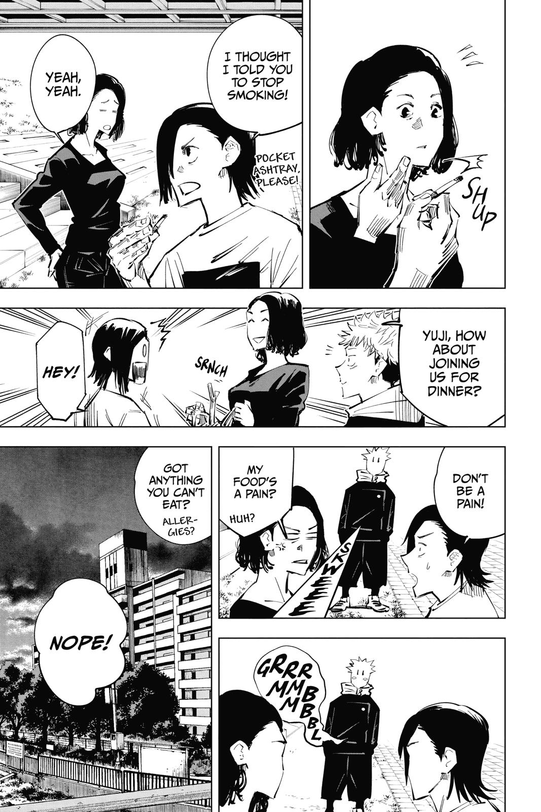 Jujutsu Kaisen Chapter 24 page 5 - Chapter 24: Young Fish and Revere Punishment, Part 6