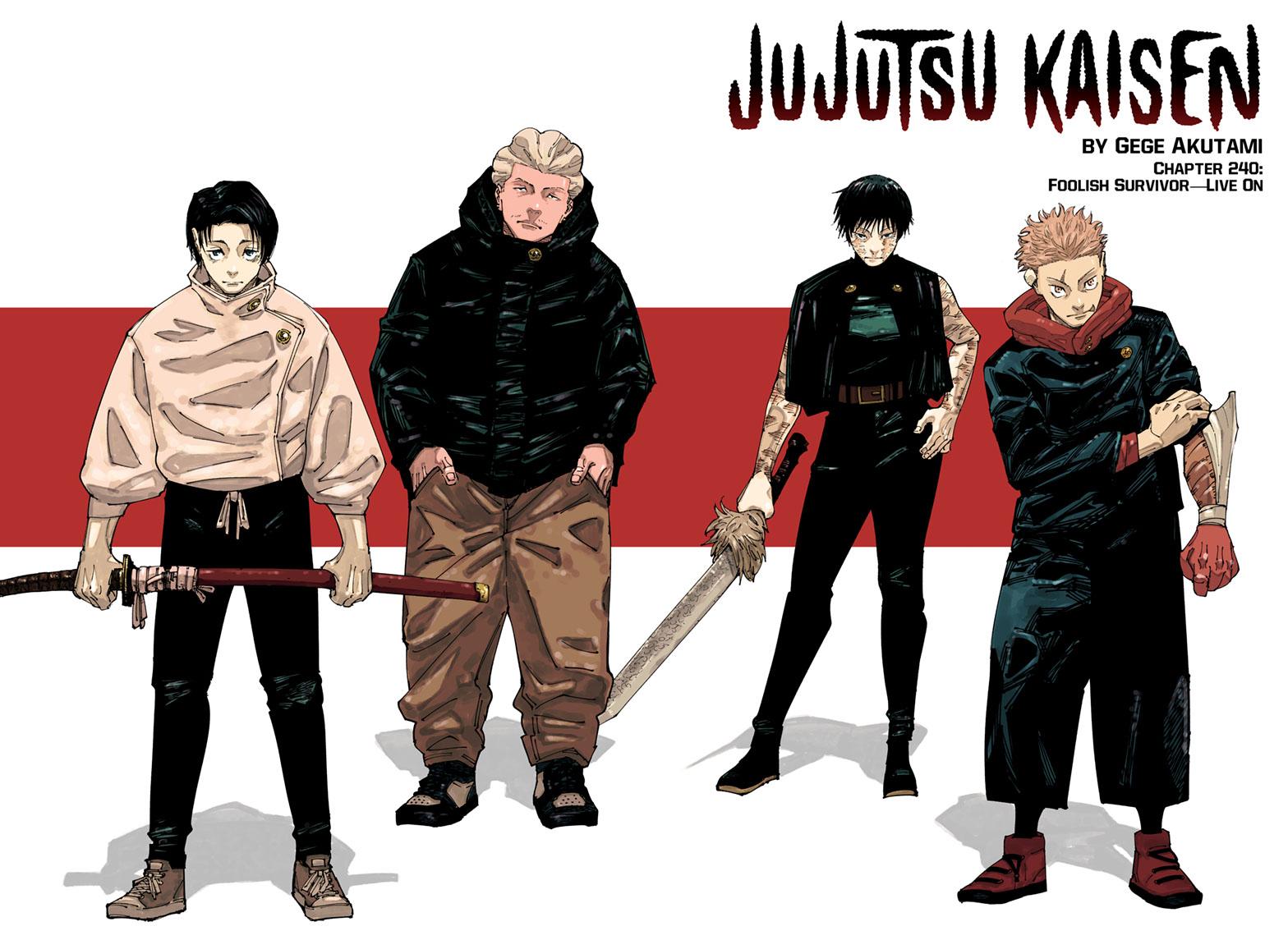 Jujutsu Kaisen Chapter 240 page 1 - Chapter 240: Foolish Survivor —Live On—