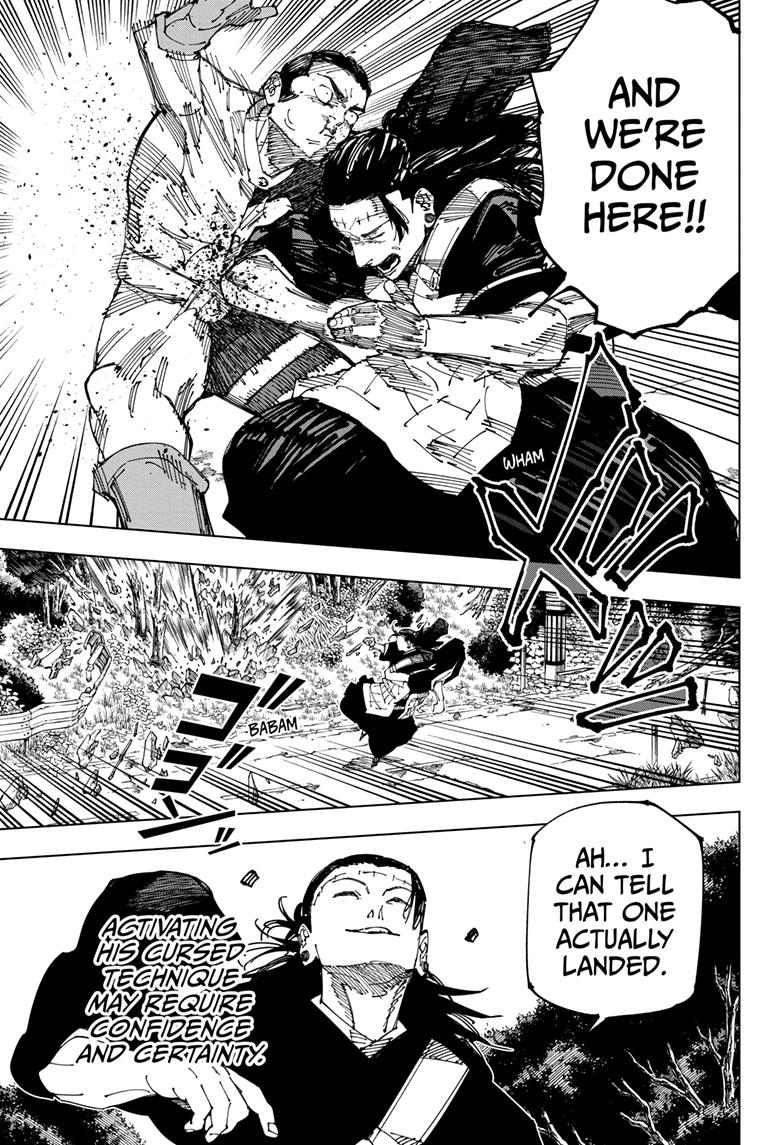 Jujutsu Kaisen Chapter 240 page 15 - Chapter 240: Foolish Survivor —Live On—