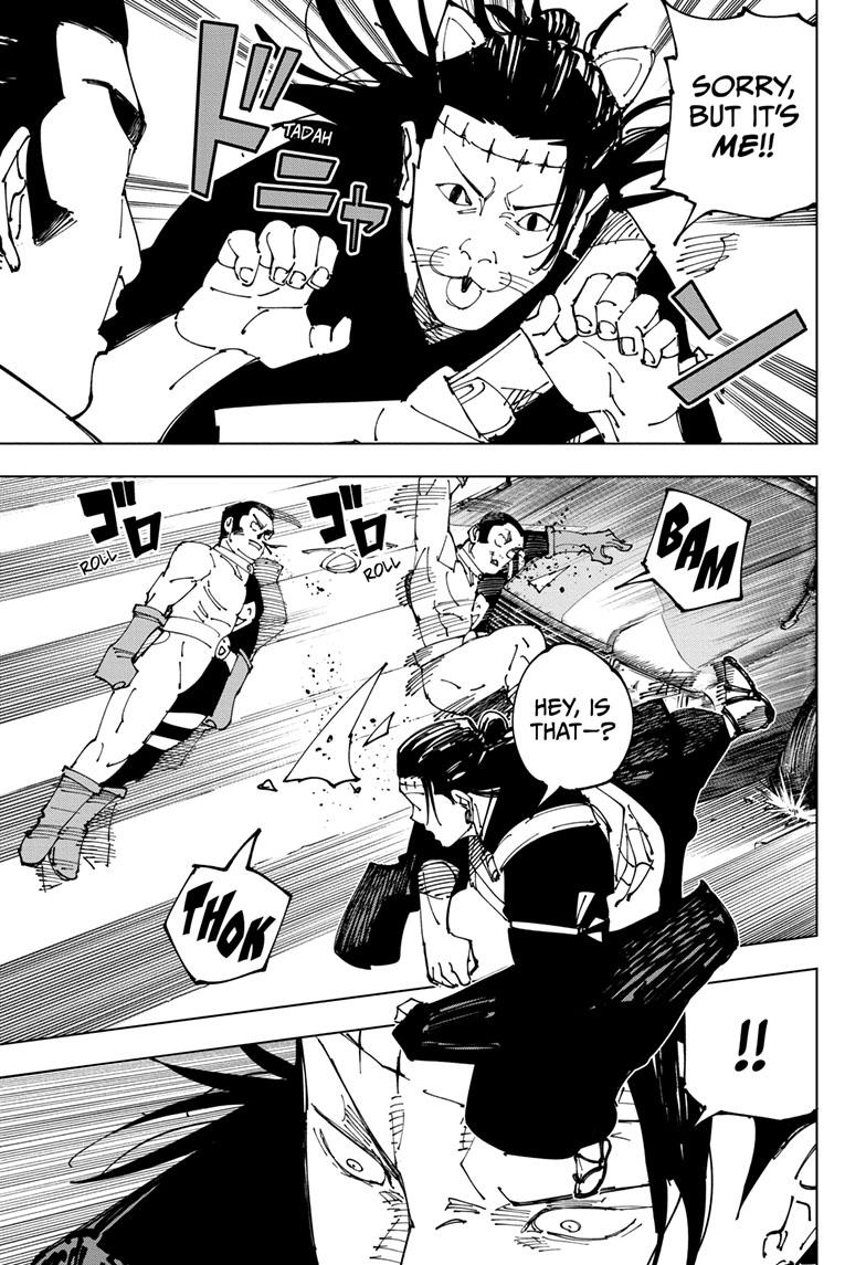 Jujutsu Kaisen Chapter 242 page 13 - Chapter 242: Foolish Survivor —Flying High—