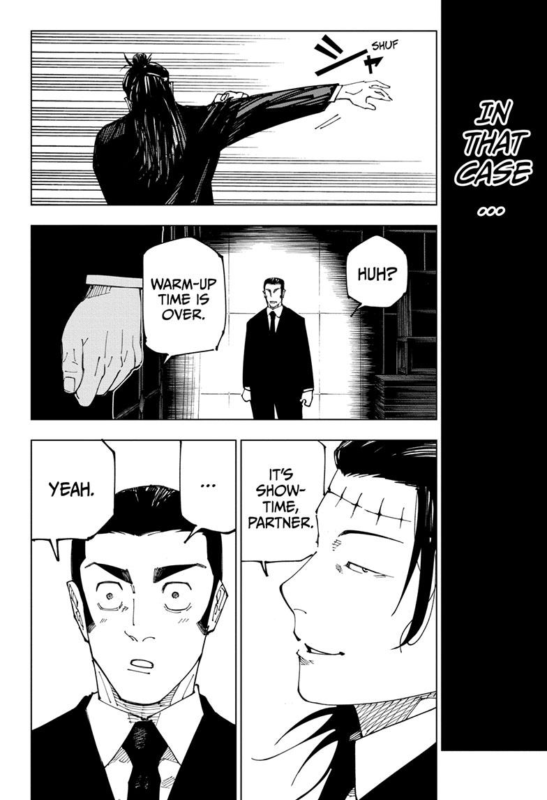Jujutsu Kaisen Chapter 242 page 18 - Chapter 242: Foolish Survivor —Flying High—