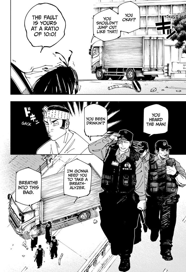 Jujutsu Kaisen Chapter 242 page 4 - Chapter 242: Foolish Survivor —Flying High—