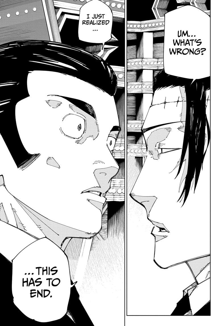 Jujutsu Kaisen Chapter 243 page 10 - Chapter 243: Foolish Survivor —Laughing It Up—