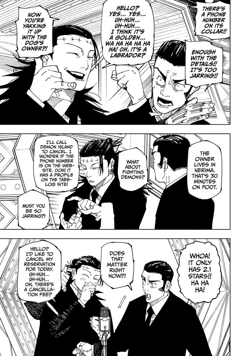 Jujutsu Kaisen Chapter 243 page 7 - Chapter 243: Foolish Survivor —Laughing It Up—