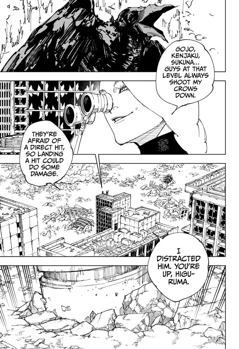 Jujutsu Kaisen Chapter 244 page 13 - Chapter 244: Inhuman Makyo Shinjuku Showdown, Part 16