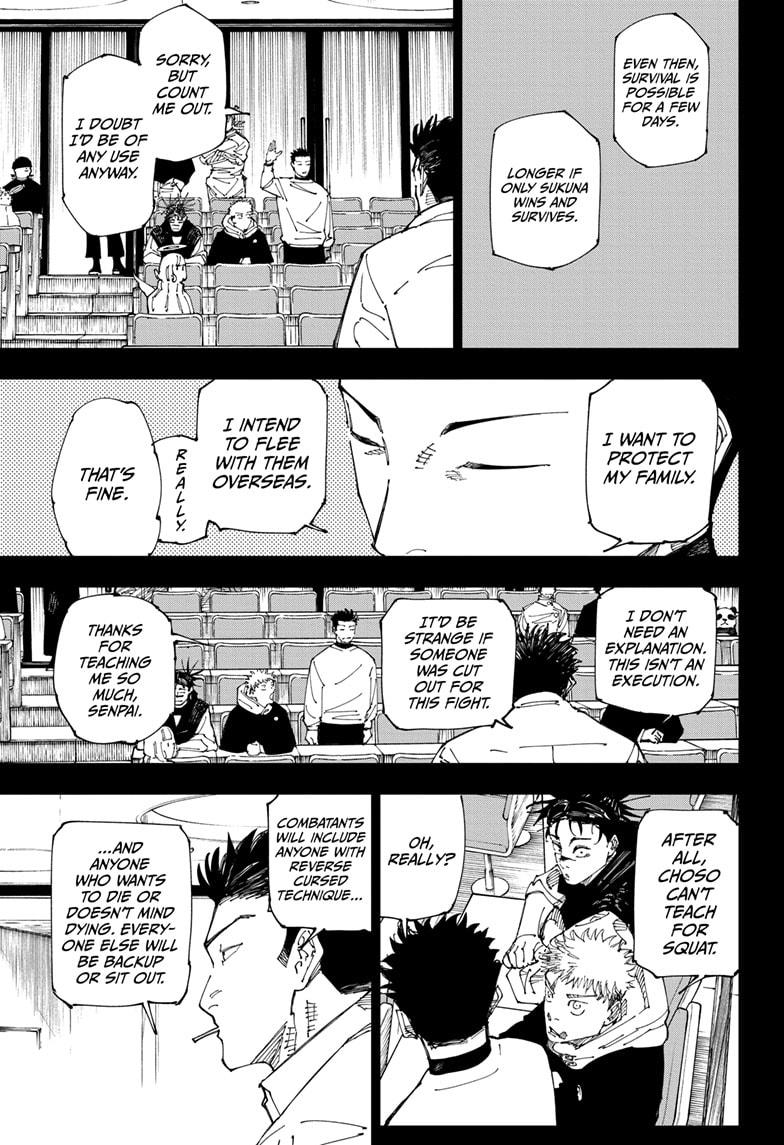 Jujutsu Kaisen Chapter 244 page 3 - Chapter 244: Inhuman Makyo Shinjuku Showdown, Part 16