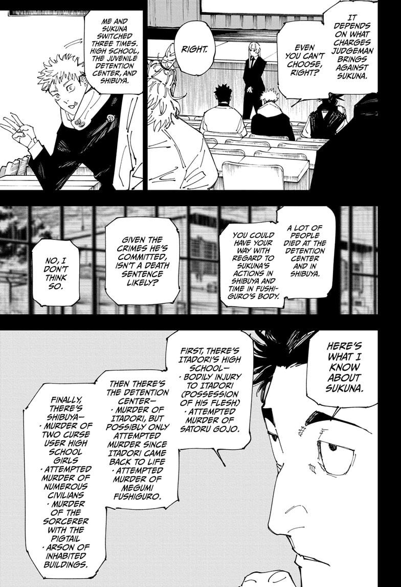 Jujutsu Kaisen Chapter 244 page 5 - Chapter 244: Inhuman Makyo Shinjuku Showdown, Part 16