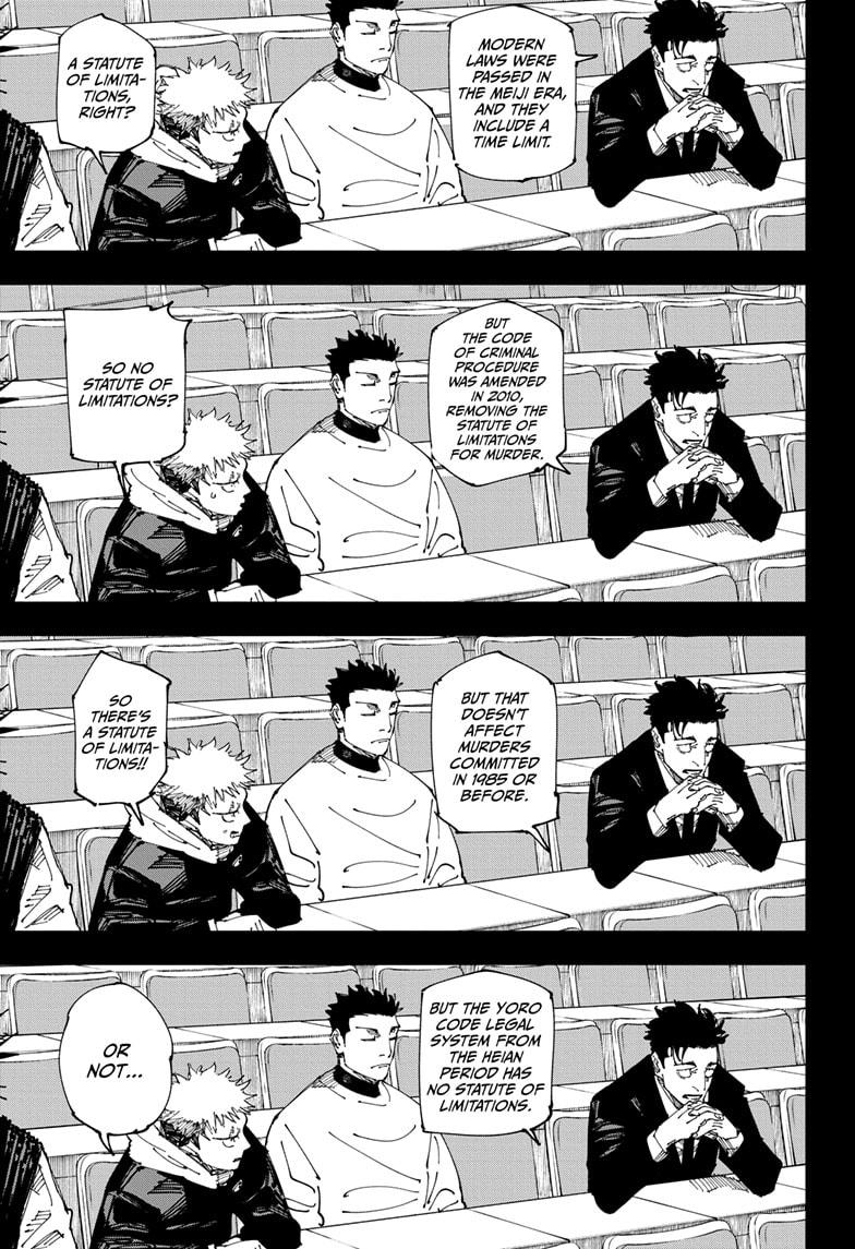 Jujutsu Kaisen Chapter 244 page 9 - Chapter 244: Inhuman Makyo Shinjuku Showdown, Part 16