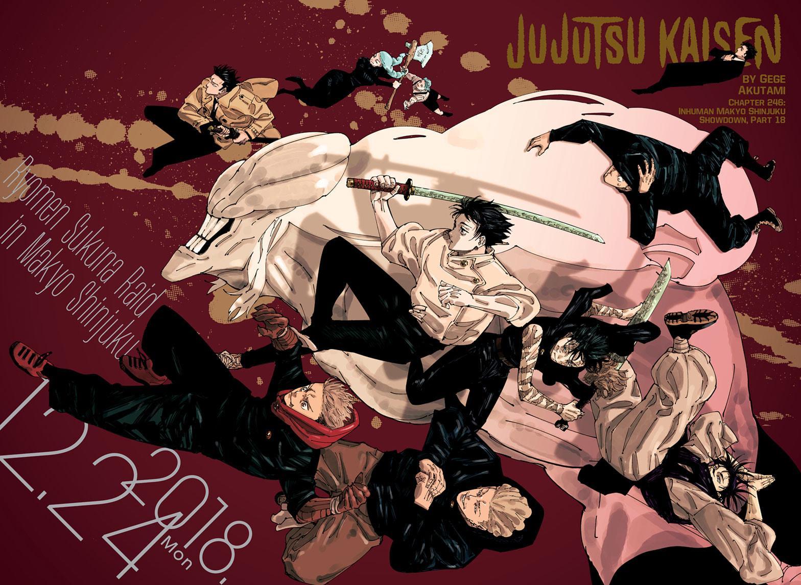 Jujutsu Kaisen Chapter 246 page 1 - Chapter 246: Inhuman Makyo Shinjuku Showdown, Part 18