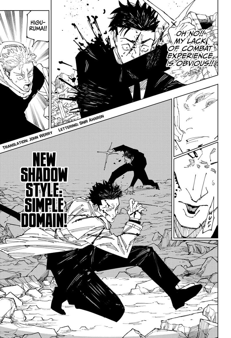 Jujutsu Kaisen Chapter 246 page 3 - Chapter 246: Inhuman Makyo Shinjuku Showdown, Part 18