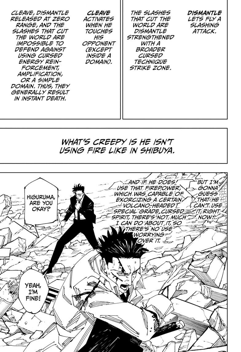 Jujutsu Kaisen Chapter 246 page 5 - Chapter 246: Inhuman Makyo Shinjuku Showdown, Part 18