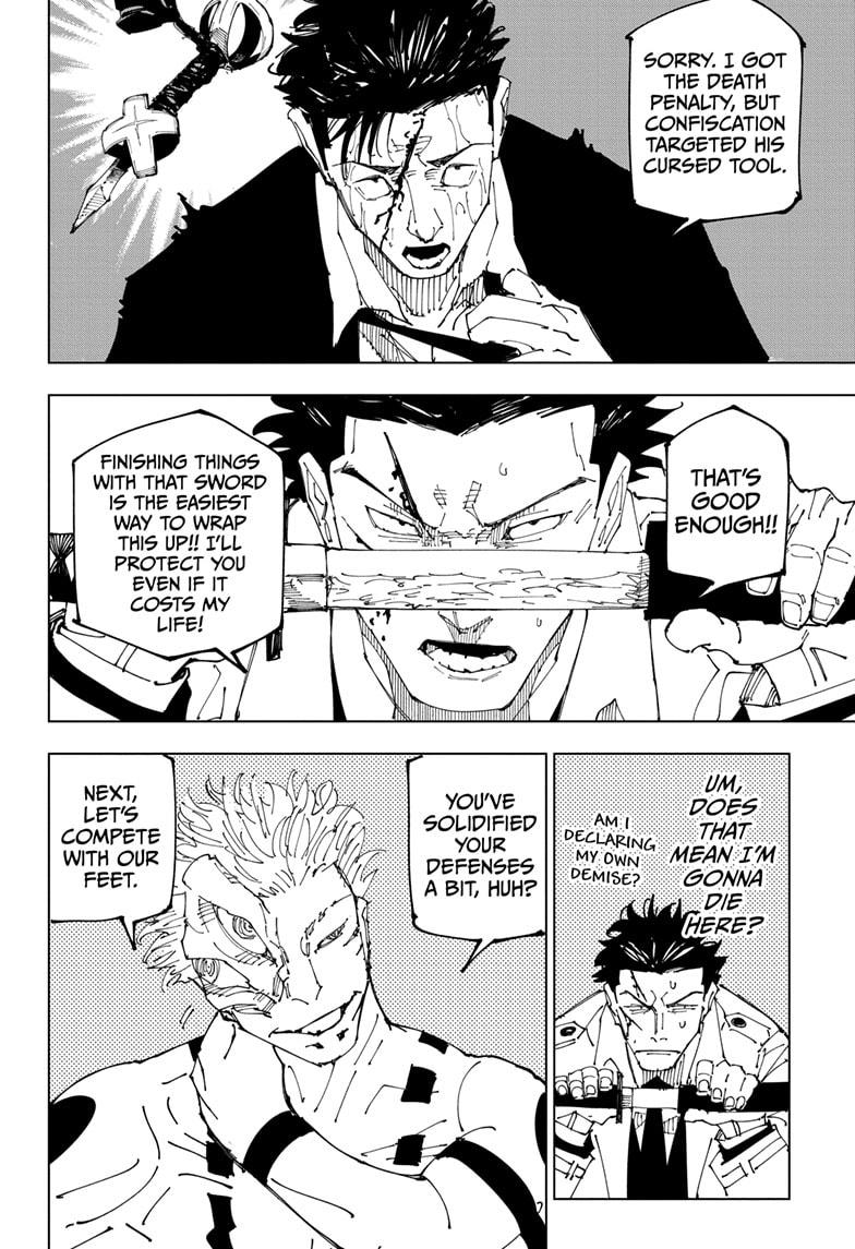 Jujutsu Kaisen Chapter 246 page 6 - Chapter 246: Inhuman Makyo Shinjuku Showdown, Part 18