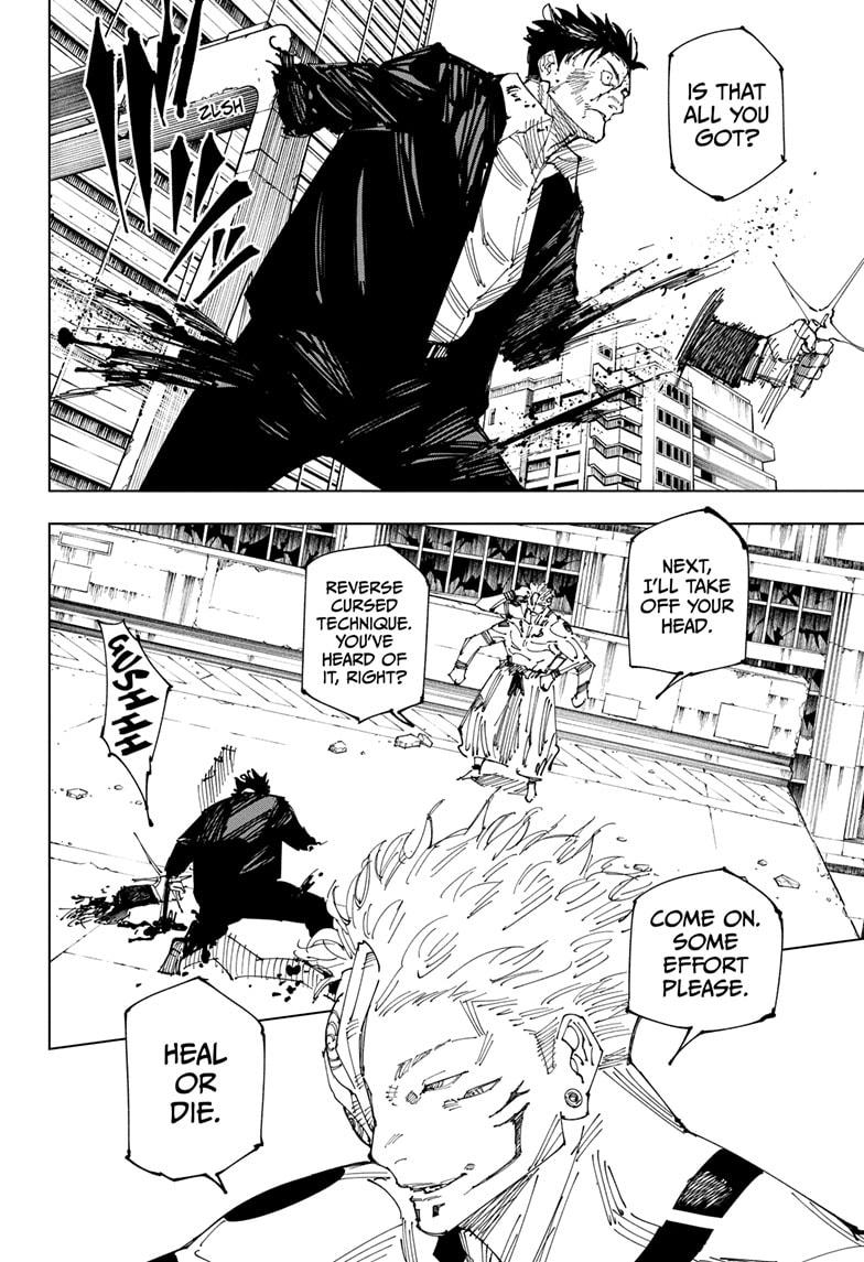 Jujutsu Kaisen Chapter 247 page 12 - Chapter 247: Inhuman Makyo Shinjuku Showdown, Part 19