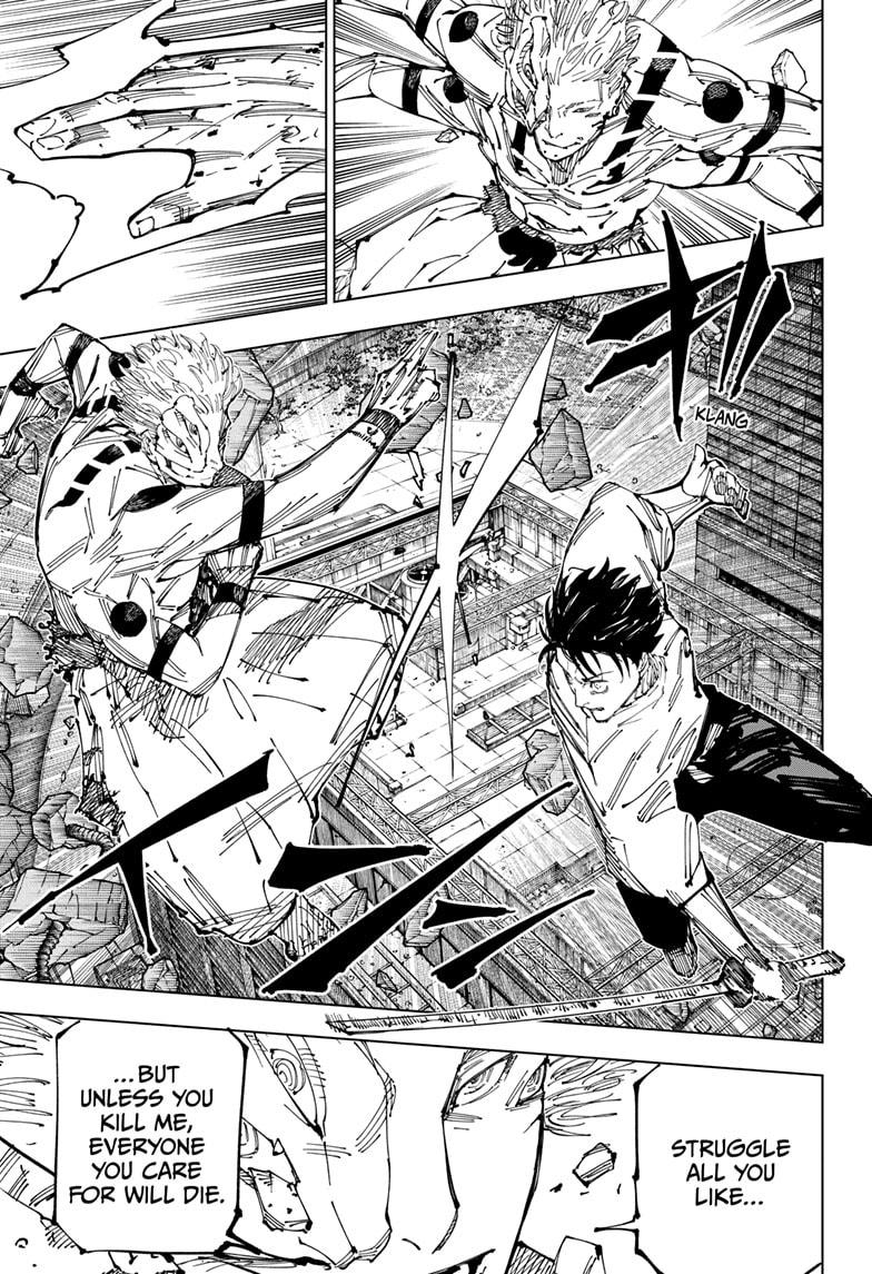 Jujutsu Kaisen Chapter 248 page 17 - Chapter 248: Inhuman Makyo Shinjuku Showdown, Part 20