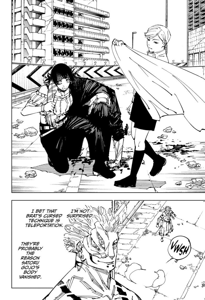 Jujutsu Kaisen Chapter 248 page 4 - Chapter 248: Inhuman Makyo Shinjuku Showdown, Part 20