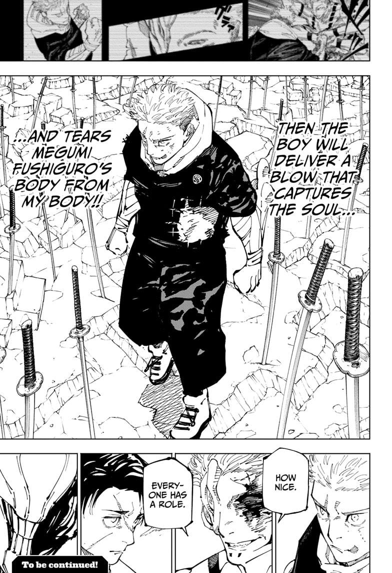 Jujutsu Kaisen Chapter 249 page 18 - Chapter 249: Inhuman Makyo Shinjuku Showdown, Part 21
