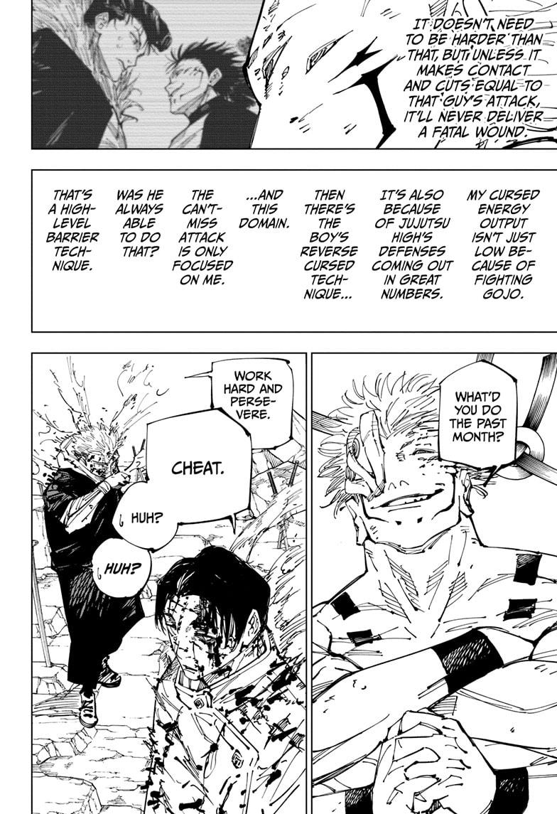 Jujutsu Kaisen Chapter 250 page 14 - Chapter 250: Inhuman Makyo Shinjuku Showdown, Part 22