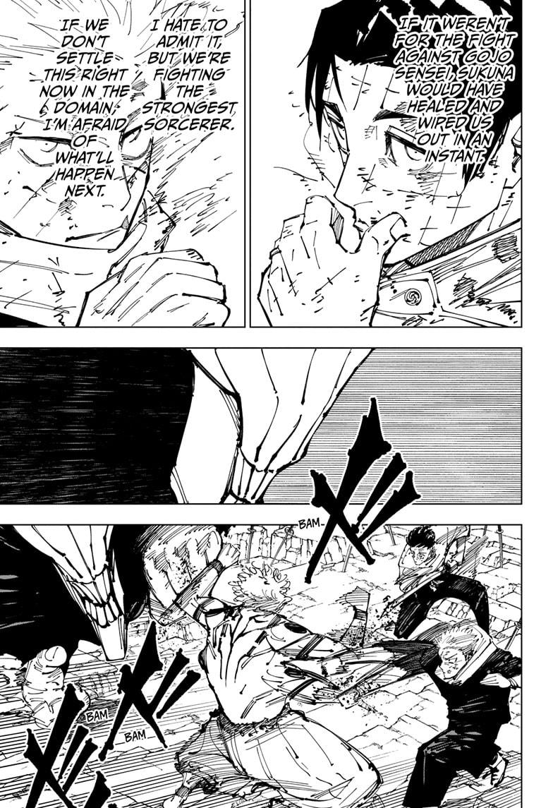 Jujutsu Kaisen Chapter 250 page 15 - Chapter 250: Inhuman Makyo Shinjuku Showdown, Part 22