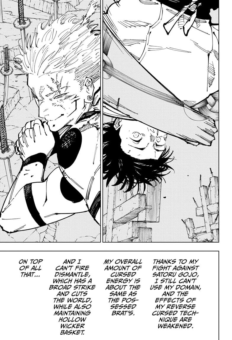 Jujutsu Kaisen Chapter 250 page 5 - Chapter 250: Inhuman Makyo Shinjuku Showdown, Part 22