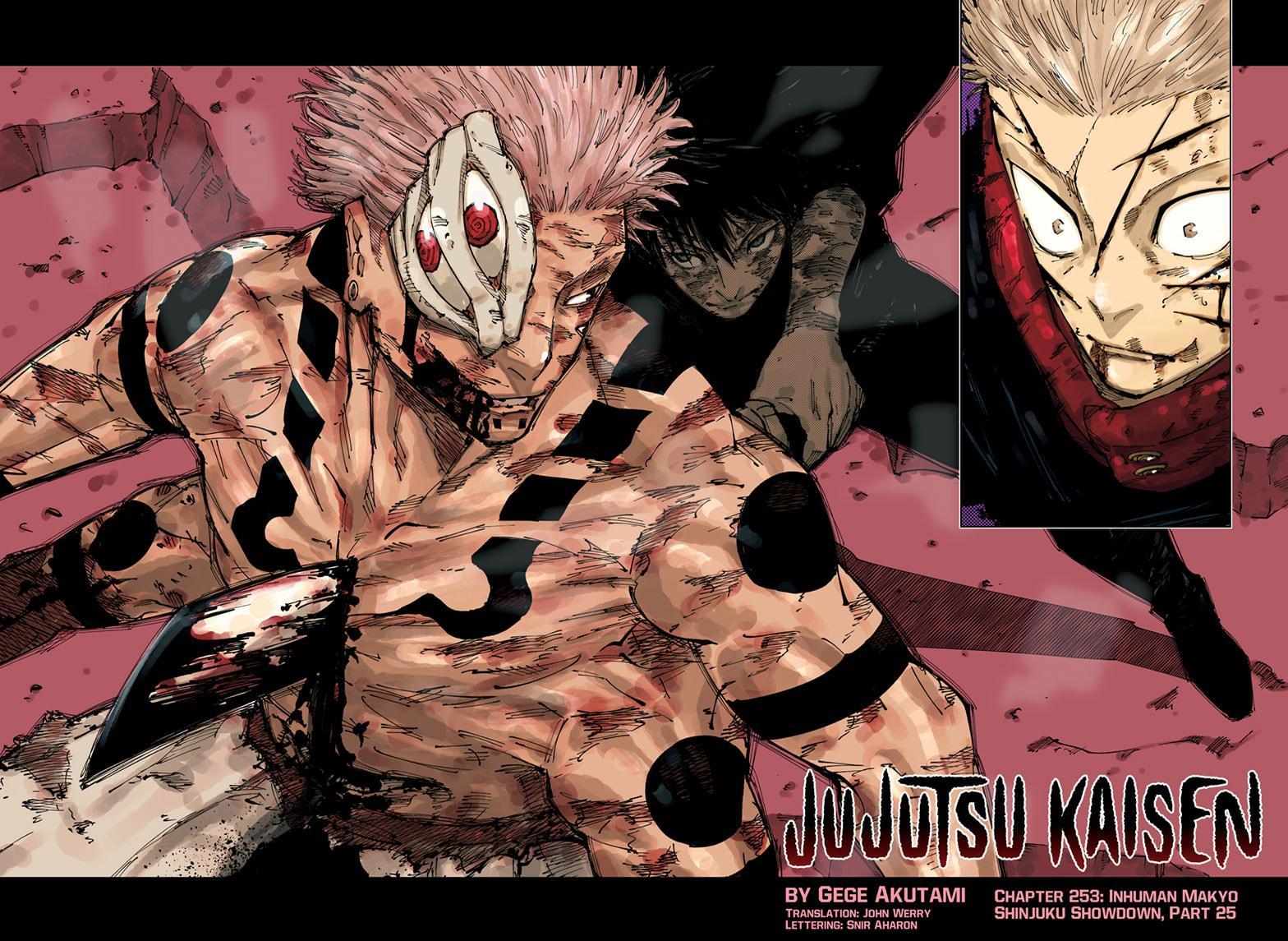 Jujutsu Kaisen Chapter 253 page 1 - Chapter 253: Inhuman Makyo Shinjuku Showdown, Part 25