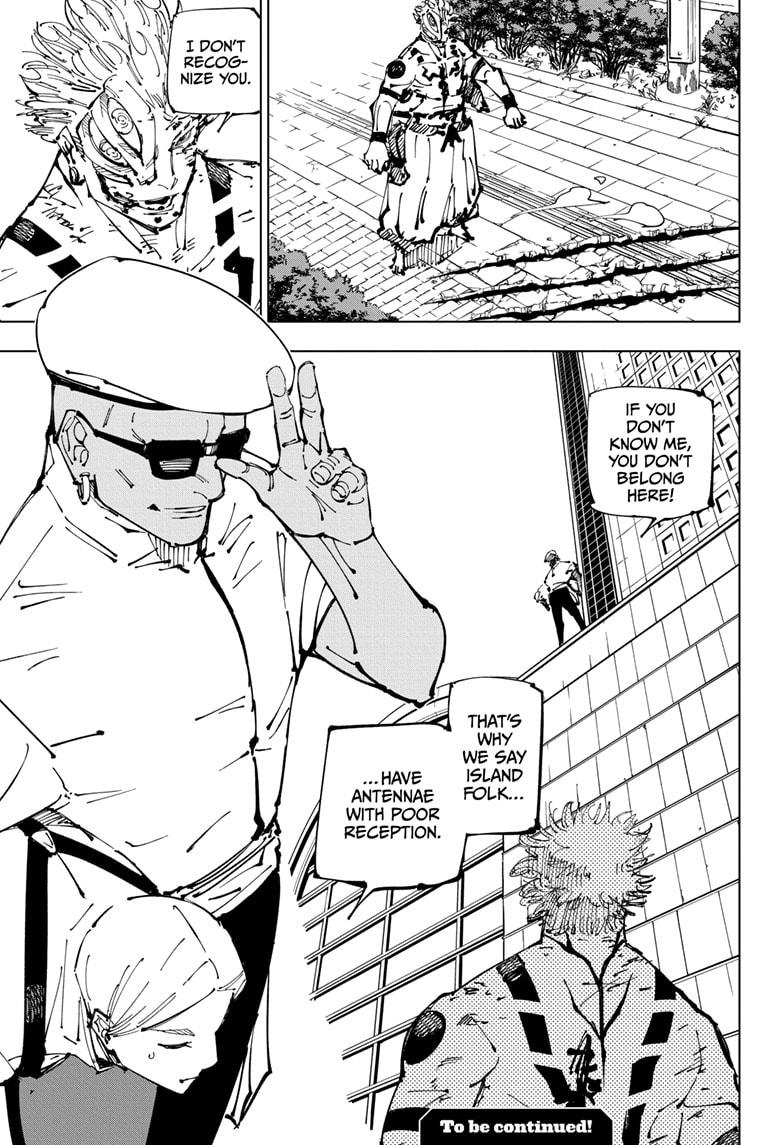 Jujutsu Kaisen Chapter 254 page 19 - Chapter 254: Inhuman Makyo Shinjuku Showdown, Part 26