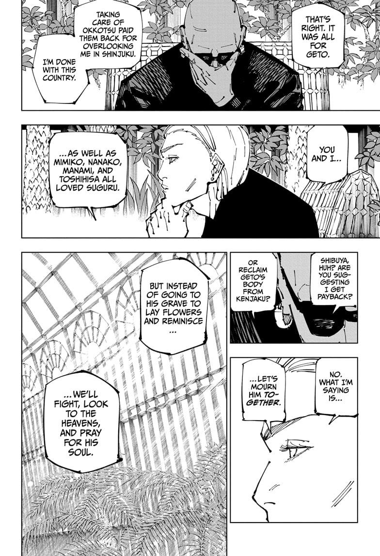Jujutsu Kaisen Chapter 255 page 4 - Chapter 255: Inhuman Makyo Shinjuku Showdown, Part 27