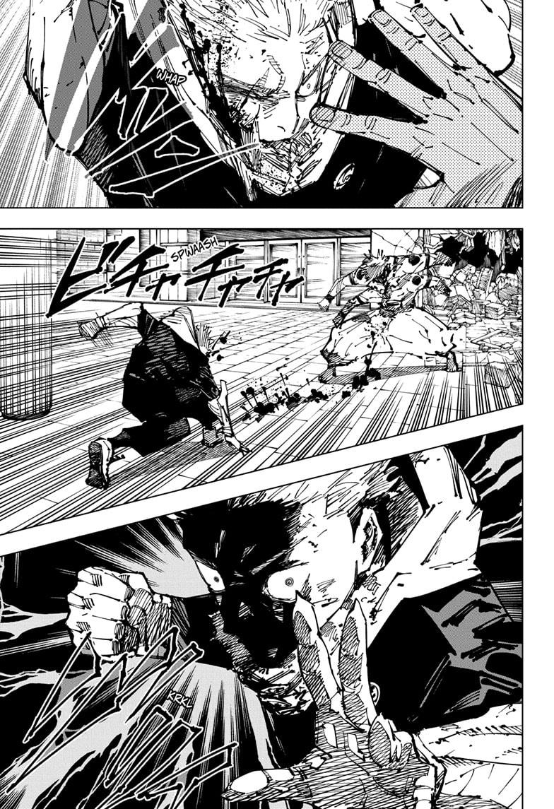 Jujutsu Kaisen Chapter 256 page 15 - Chapter 256: Inhuman Makyo Shinjuku Showdown, Part 28