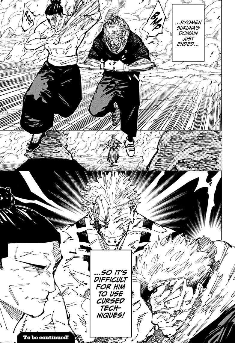 Jujutsu Kaisen Chapter 259 page 17 - Chapter 259: Inhuman Makyo Shinjuku Showdown, Part 31