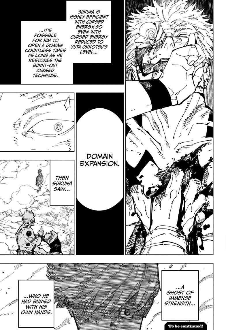 Jujutsu Kaisen Chapter 260 page 17 - Chapter 260: Inhuman Makyo Shinjuku Showdown, Part 32