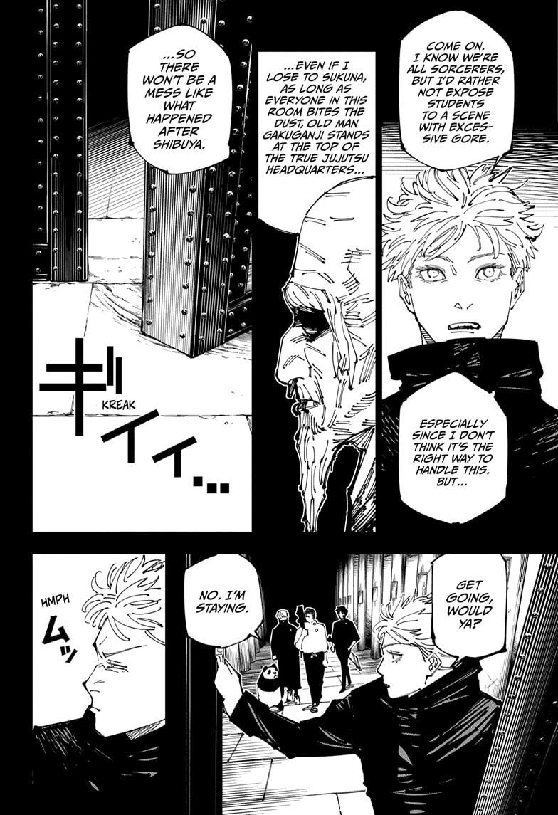 Jujutsu Kaisen Chapter 261 page 10 - Chapter 261: Inhuman Makyo Shinjuku Showdown, Part 33