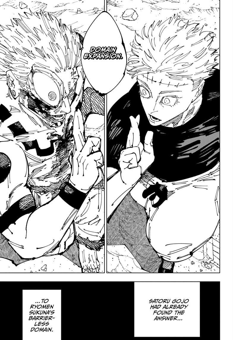 Jujutsu Kaisen Chapter 261 page 15 - Chapter 261: Inhuman Makyo Shinjuku Showdown, Part 33