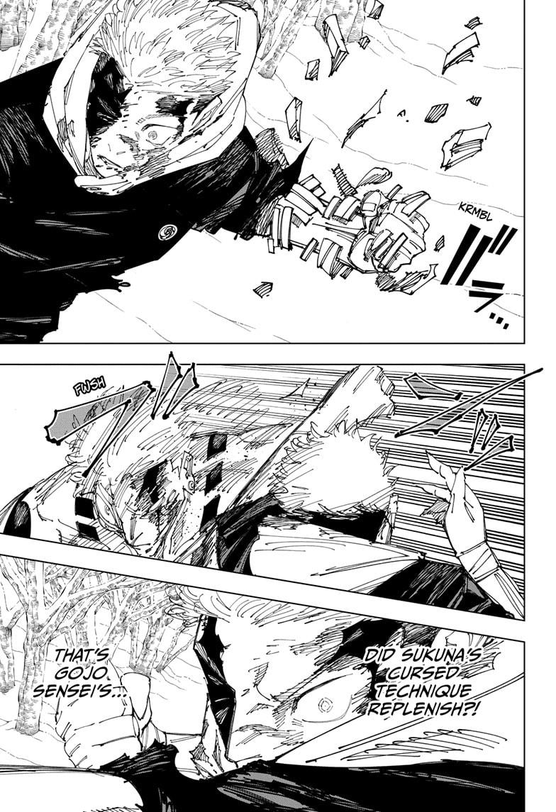 Jujutsu Kaisen Chapter 266 page 17 - Chapter 266: Inhuman Makyo Shinjuku Showdown, Part 37