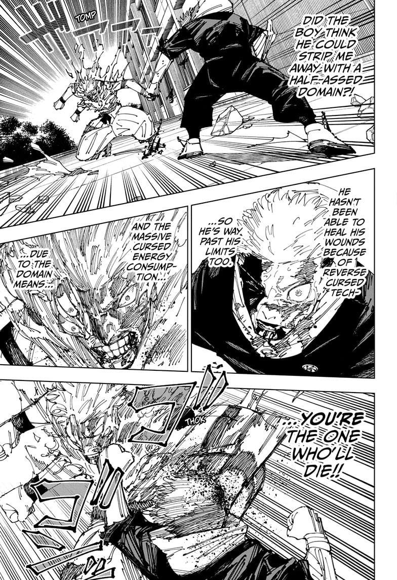 Jujutsu Kaisen Chapter 267 page 16 - Chapter 267: Inhuman Makyo Shinjuku Showdown, Part 38