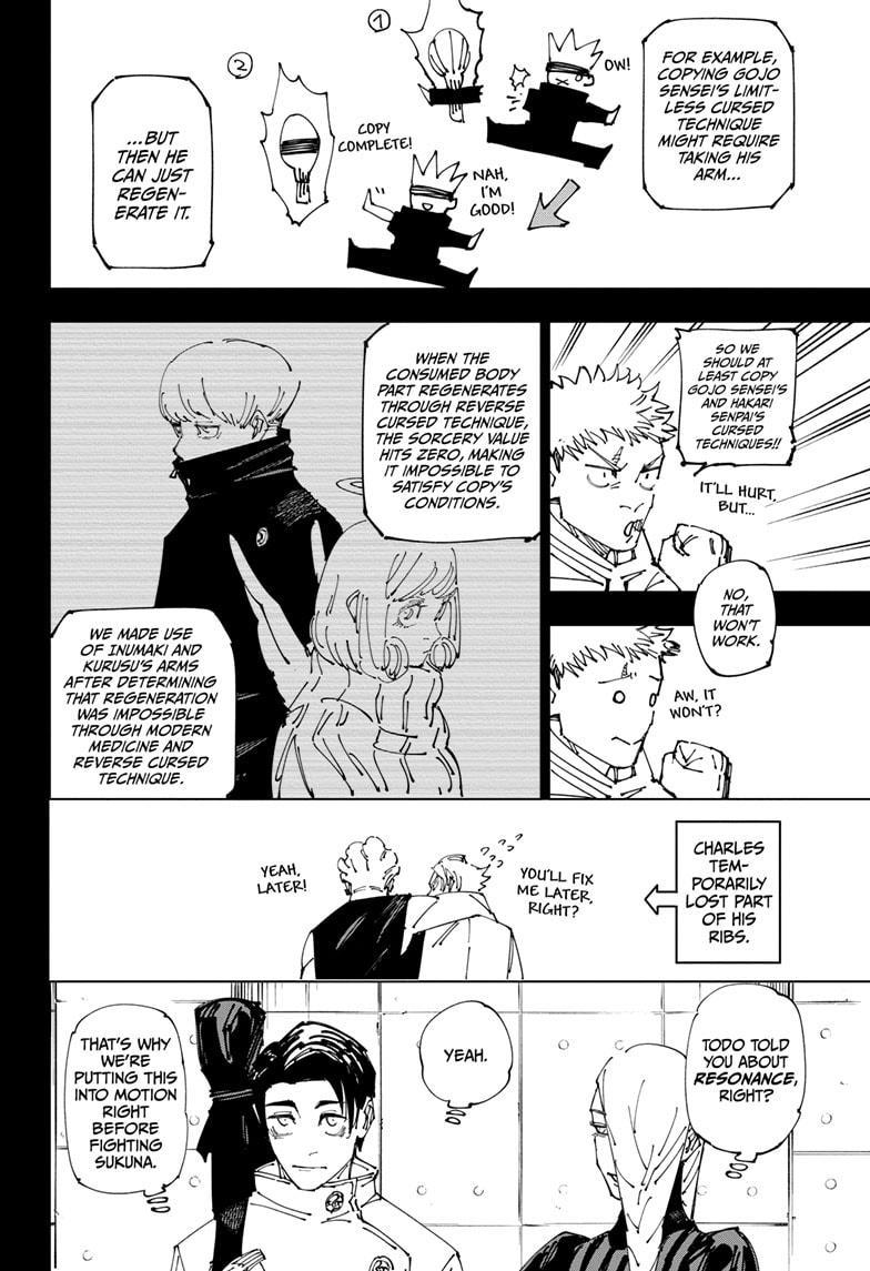Jujutsu Kaisen Chapter 267 page 6 - Chapter 267: Inhuman Makyo Shinjuku Showdown, Part 38