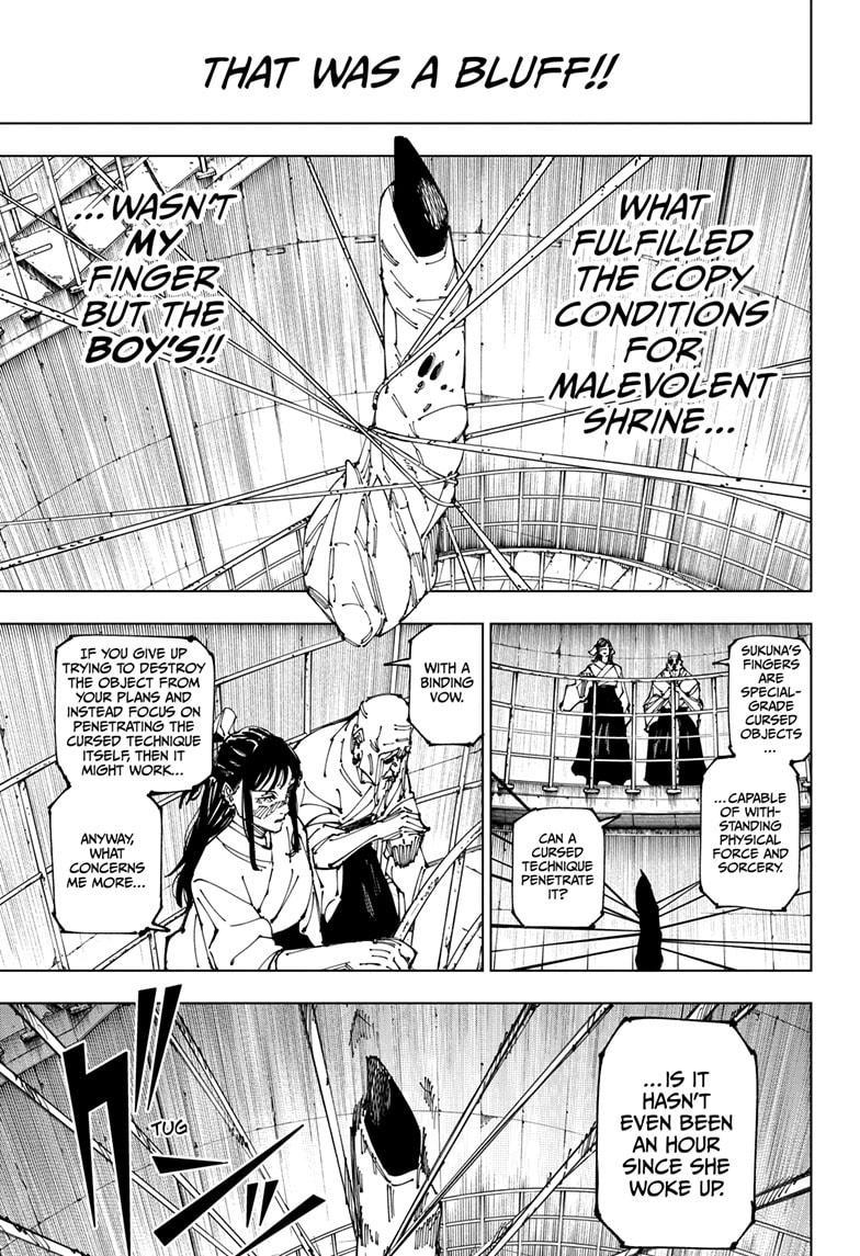 Jujutsu Kaisen Chapter 267 page 9 - Chapter 267: Inhuman Makyo Shinjuku Showdown, Part 38