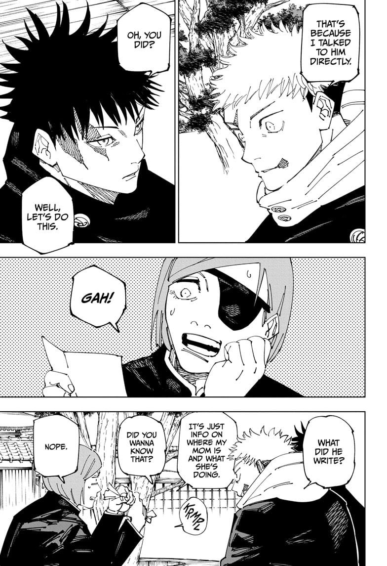 Jujutsu Kaisen Chapter 268 page 15 - Chapter 268: Settling Matters