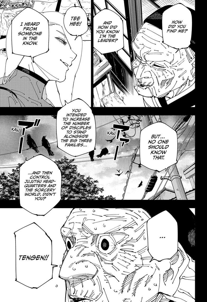 Jujutsu Kaisen Chapter 269 page 17 - Chapter 269: Considerations