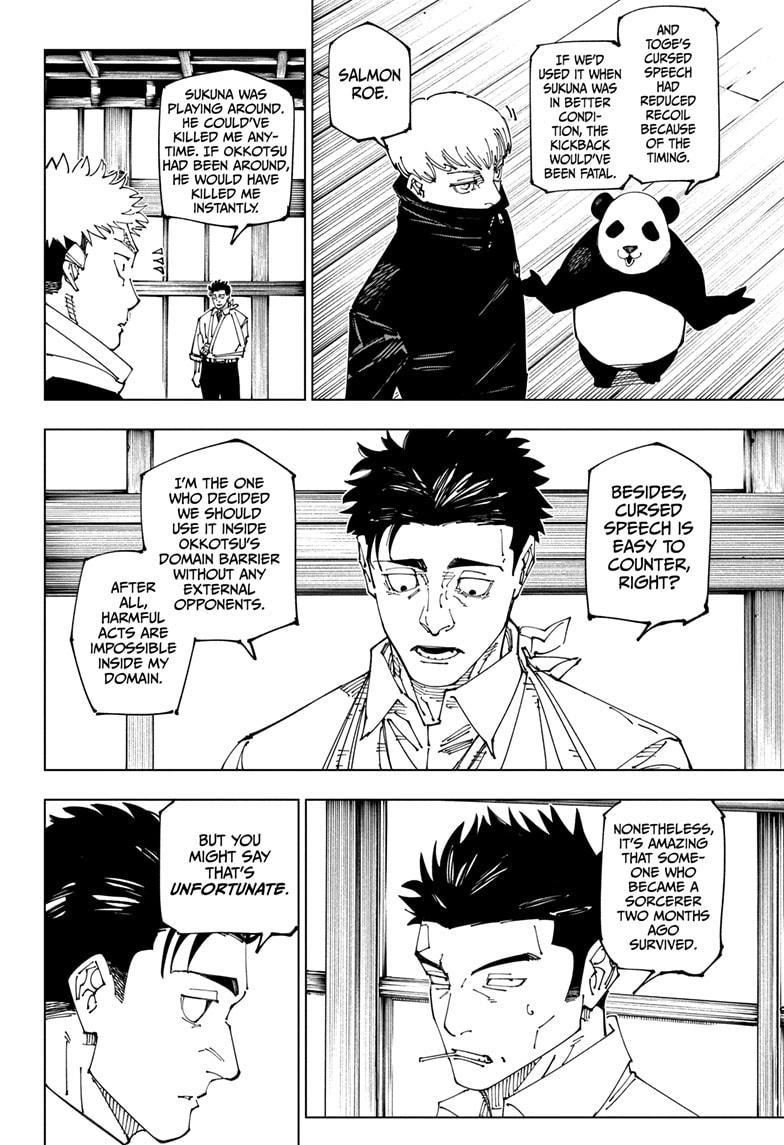 Jujutsu Kaisen Chapter 269 page 6 - Chapter 269: Considerations