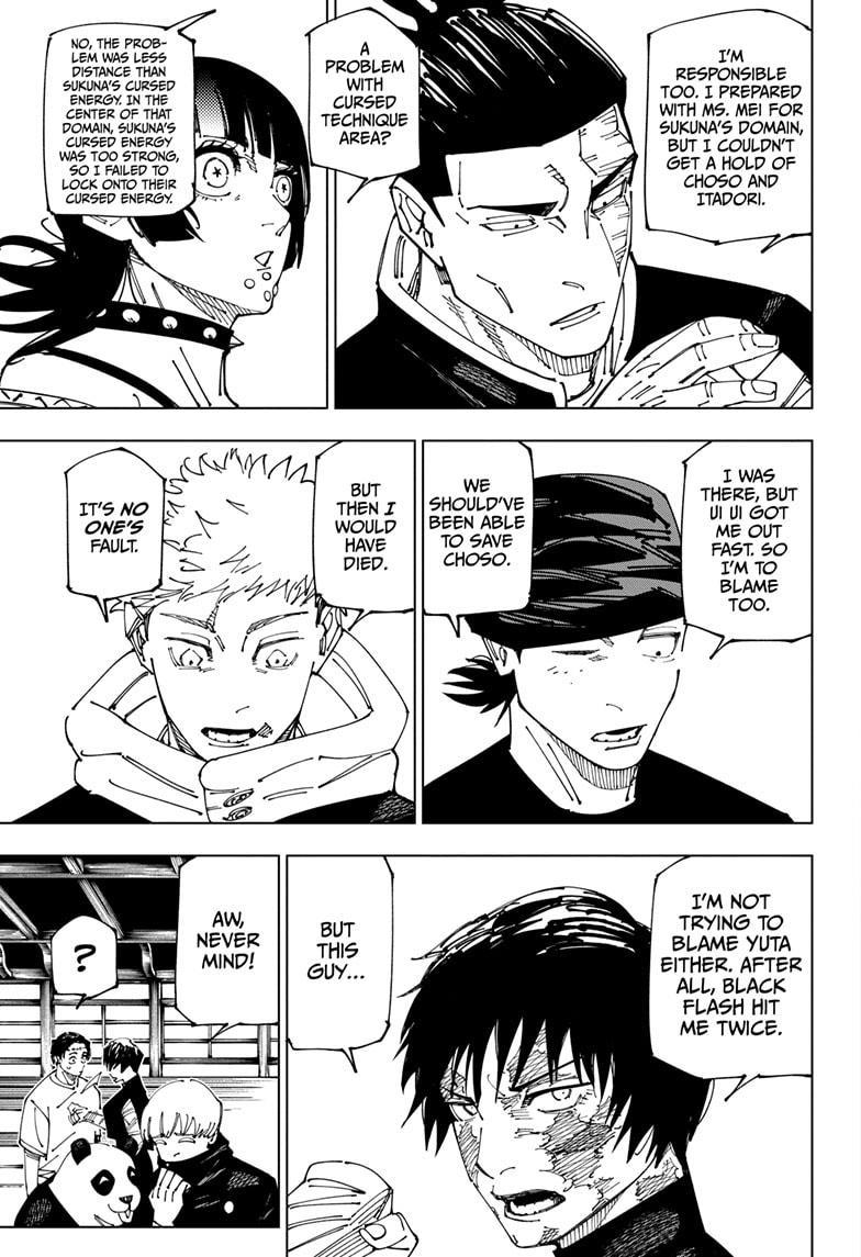 Jujutsu Kaisen Chapter 269 page 9 - Chapter 269: Considerations