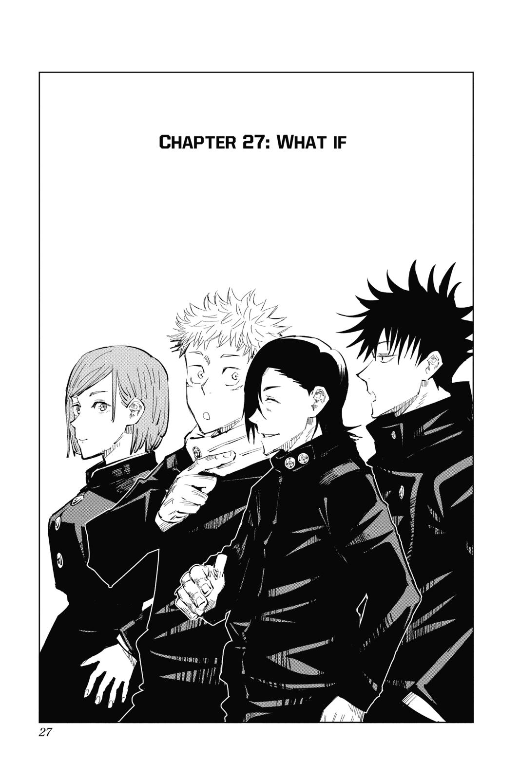 Jujutsu Kaisen Chapter 27 page 1 - Chapter 27: What If