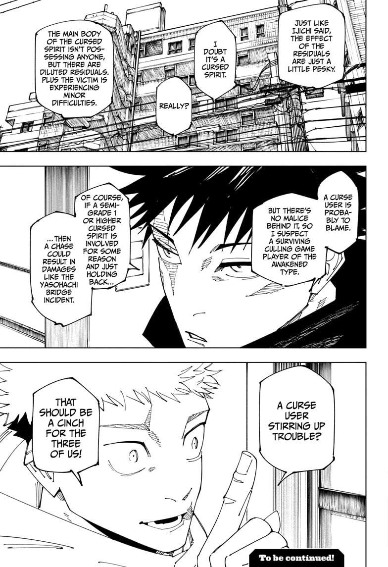 Jujutsu Kaisen Chapter 270 page 19 - Chapter 270: The End of the Dream