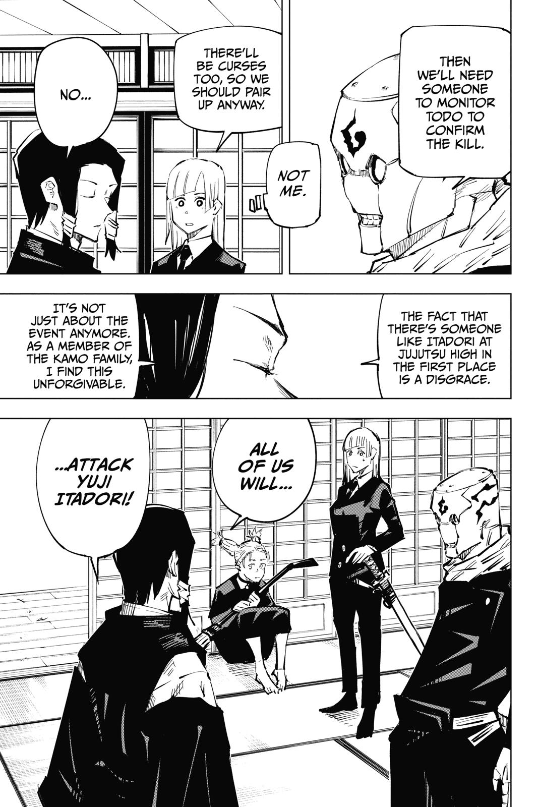 Jujutsu Kaisen Chapter 33 page 12 - Chapter 33: Kyoto Sister School Goodwill Event - Team Battle, Part 0
