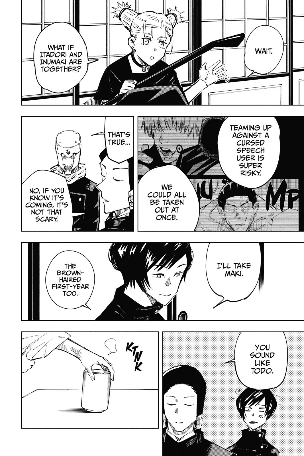 Jujutsu Kaisen Chapter 33 page 13 - Chapter 33: Kyoto Sister School Goodwill Event - Team Battle, Part 0