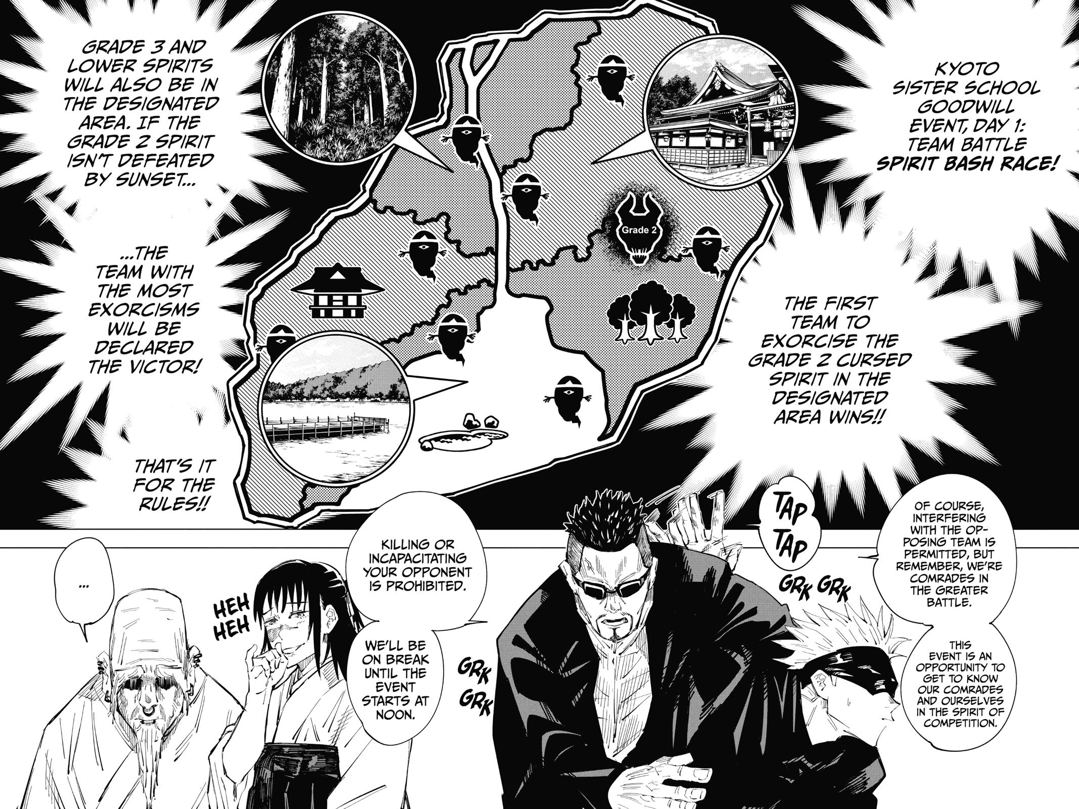 Jujutsu Kaisen Chapter 33 page 2 - Chapter 33: Kyoto Sister School Goodwill Event - Team Battle, Part 0