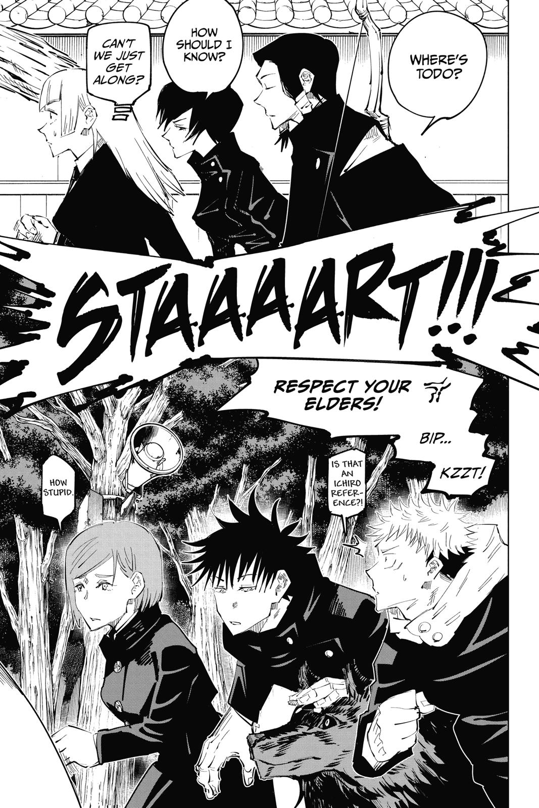 Jujutsu Kaisen Chapter 34 page 3 - Chapter 34: Kyoto Sister School Goodwill Event - Team Battle, Part 1